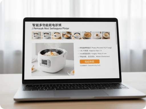 Detail page generation
